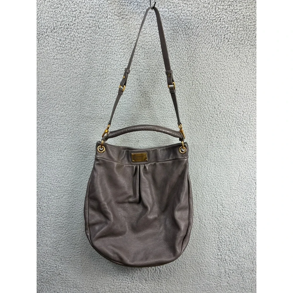 Marc by Marc Jacobs Classic Q Hillier Hobo Shoulder Bag Womens Medium Gray